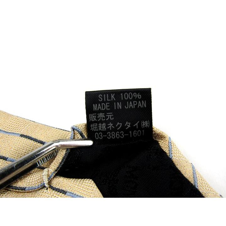 エム・シー・エム ブランドネクタイ バーチカルストライプ柄 シルク 日本製 メンズ ベージュ MCM | MCM | 03
