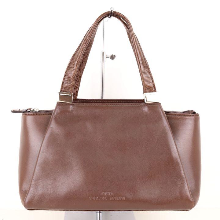 ユキコハナイ トートバッグ ハンドバッグ 肩掛け ブランド 鞄 レディース ブラウン YUKIKO HANAI | 
