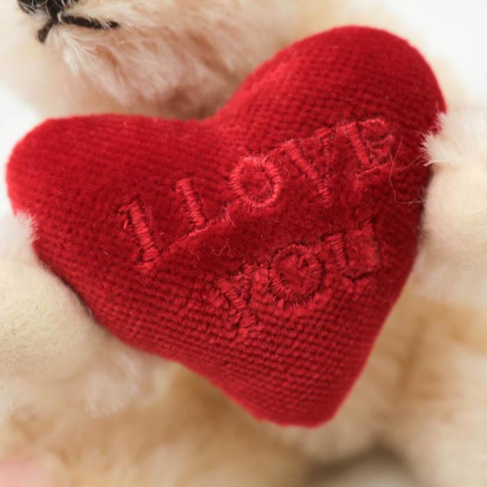 シュタイフ ぬいぐるみ 未使用 テディベア I LOVE YOU ハート ブランド