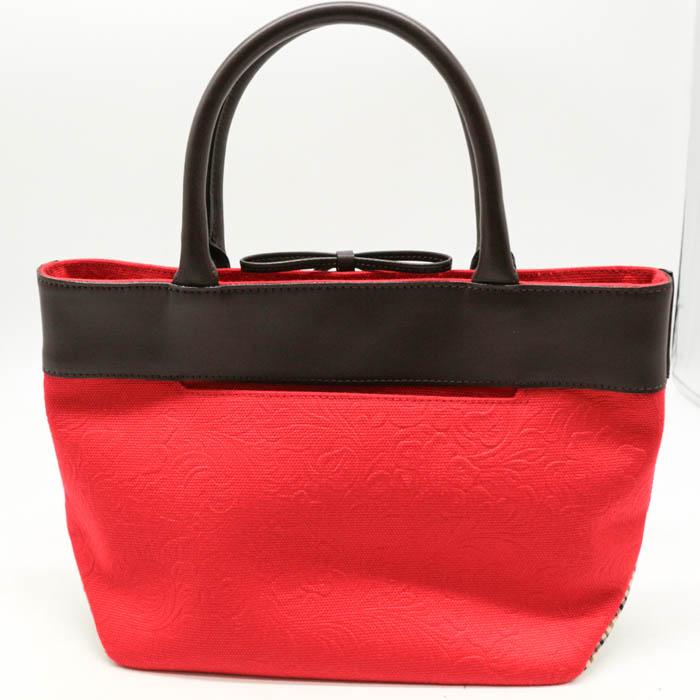 DAKS（ダックス） トートバッグ キャンバス/レザー タッセル 鞄 カバン