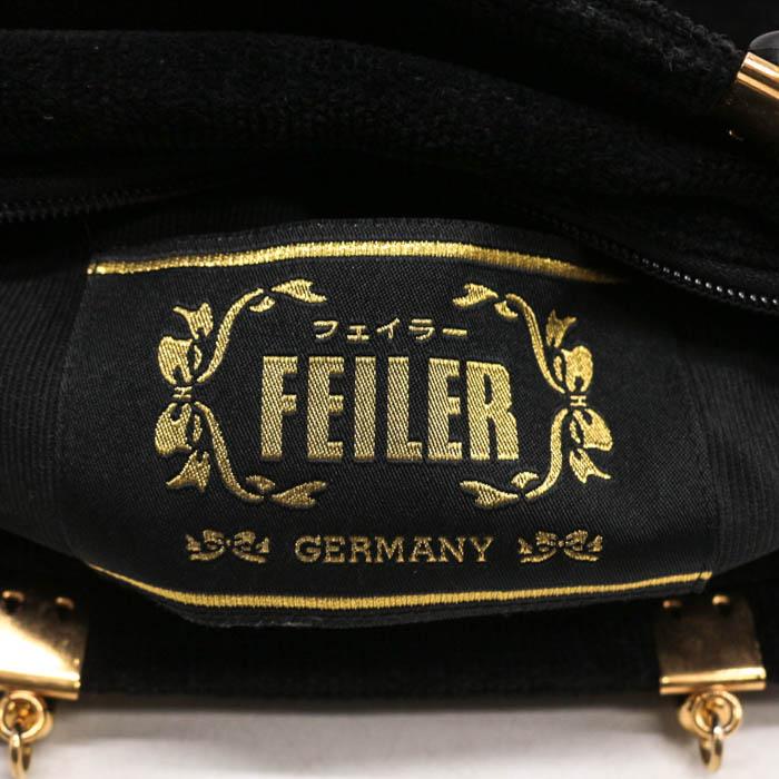 feiler（フェイラー） ハンドバッグ 花柄 シェニール織 鞄 カバン