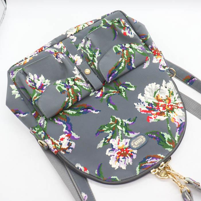 feiler（フェイラー） リュック ショルダーバッグ 2way 花柄 ナイロン
