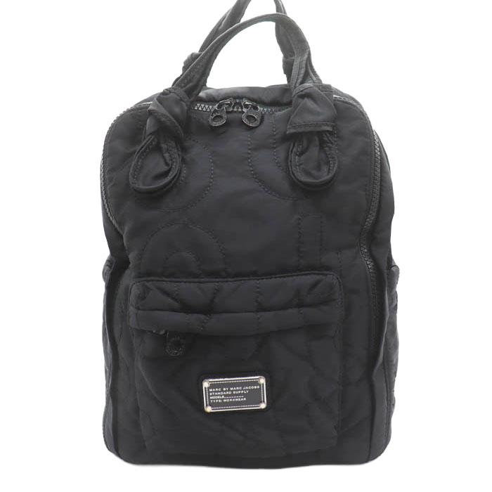 【MARC JACOBS】マークジェイコブス　キルティング　リュックサック　黒 マークバイマークジェイコブス キルティング リュック バックパック 鞄