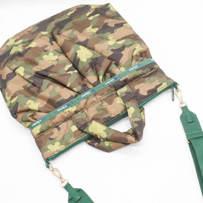 美品レスポートサック LeSportsacカモフラ カーキ ブラウン 2WAY LeSportsac（レスポートサック） トートバッグ ショルダーバッグ 2way