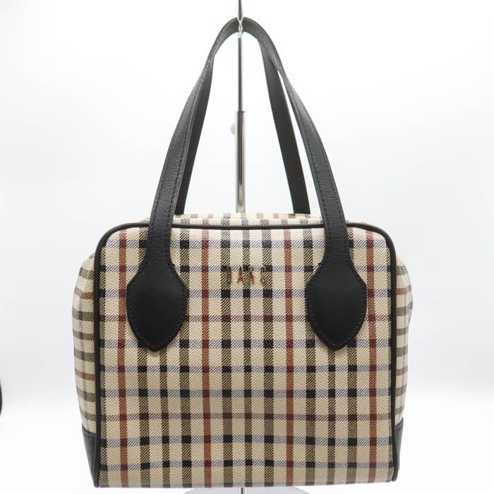 DAKS チェック柄 ハンドバッグ DAKS（ダックス） ハンドバッグ スクエア チェック柄 鞄 カバン