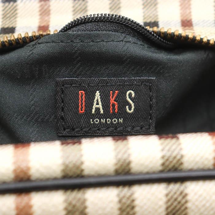 DAKS（ダックス） ハンドバッグ スクエア チェック柄 鞄 カバン