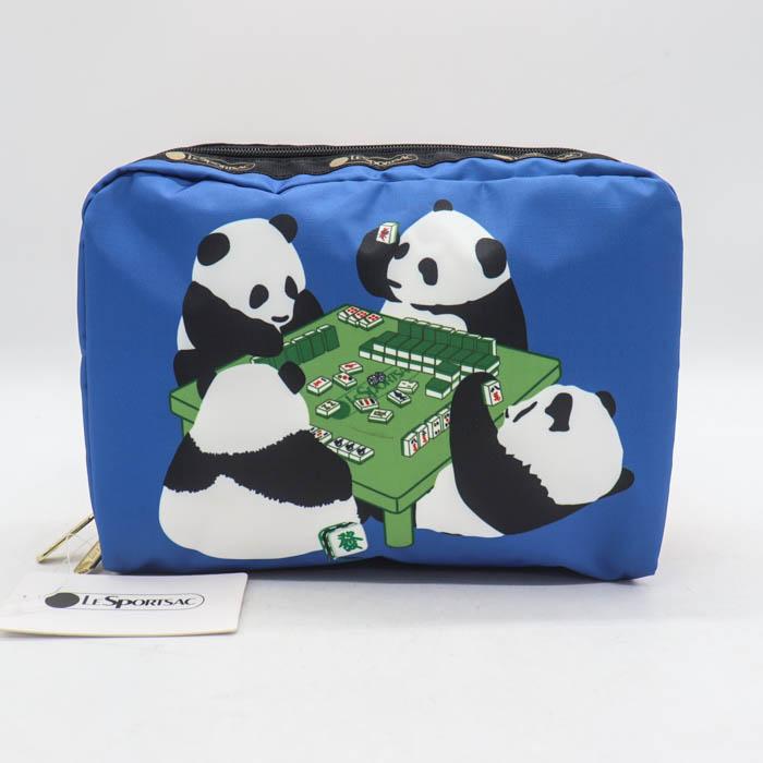 LeSportsac（レスポートサック） ポーチ 未使用 パンダ 麻雀 マルチ
