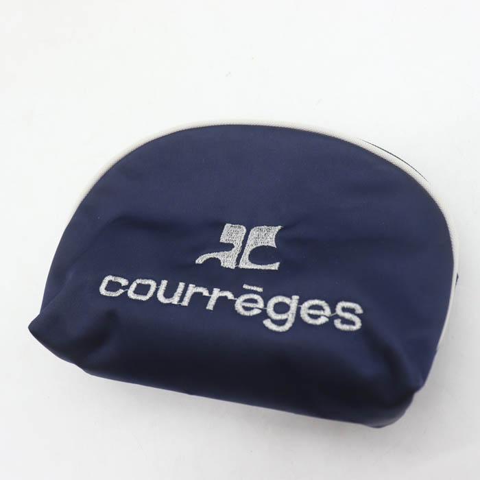 courreges（クレージュ） ポーチ ファスナー ロゴ 小物入れ ブランド