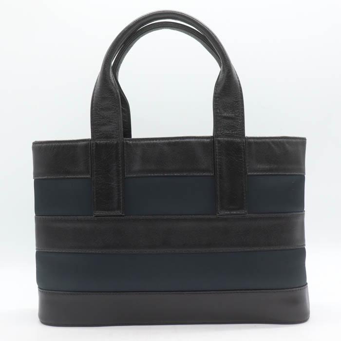 MOSCHINO（モスキーノ） トートバッグ ボーダー レザー 鞄 カバン