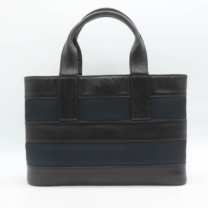 MOSCHINO（モスキーノ） トートバッグ ボーダー レザー 鞄 カバン 