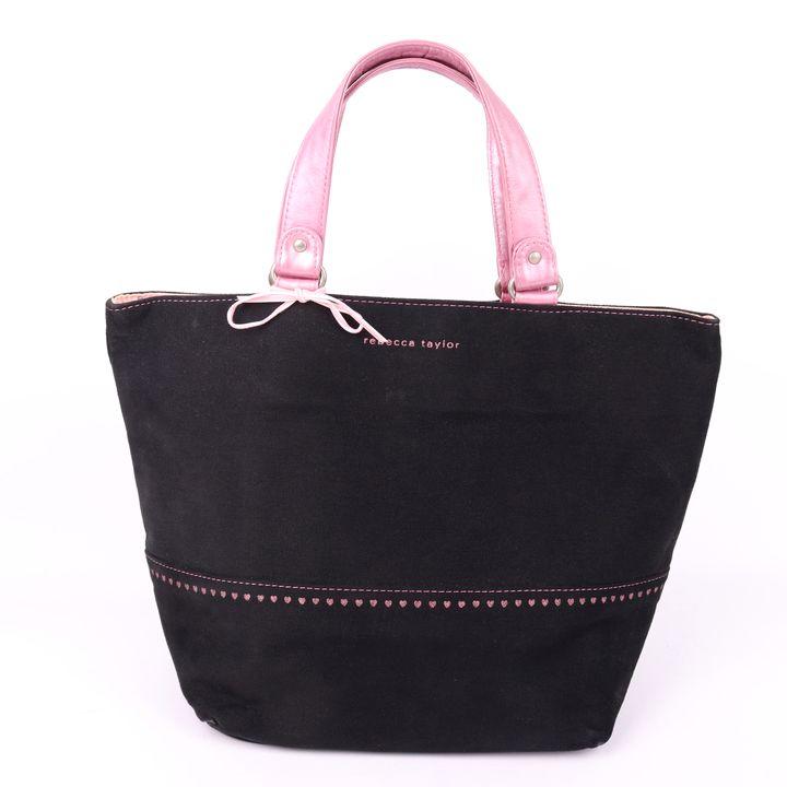 レベッカテイラー トートバッグ ロゴ ハート ブランド 手提げ カバン 黒 レディース ブラック REBECCA TAYLOR | 