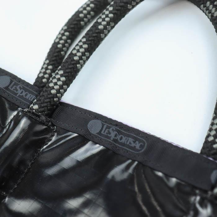 LeSportsac トートバッグ ブラック ロープハンドル　大きめ　美品 LeSportsac（レスポートサック） トートバッグ 未使用 ロープハンドル