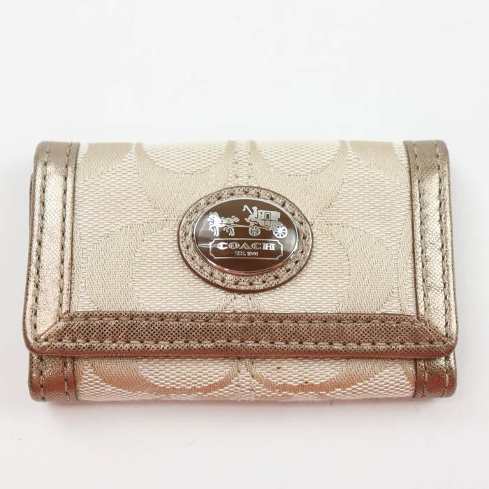 COACH（コーチ） キーケース ブランド シグネチャー柄 レディース