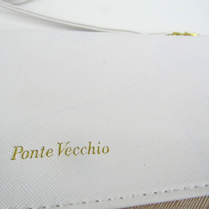 ポンテヴェキオ ミニバッグ ポーチ 2way ショルダーストラップ付き ノベルティ ブランド レディース ホワイト Ponte Vecchio | Ponte Vecchio | 05