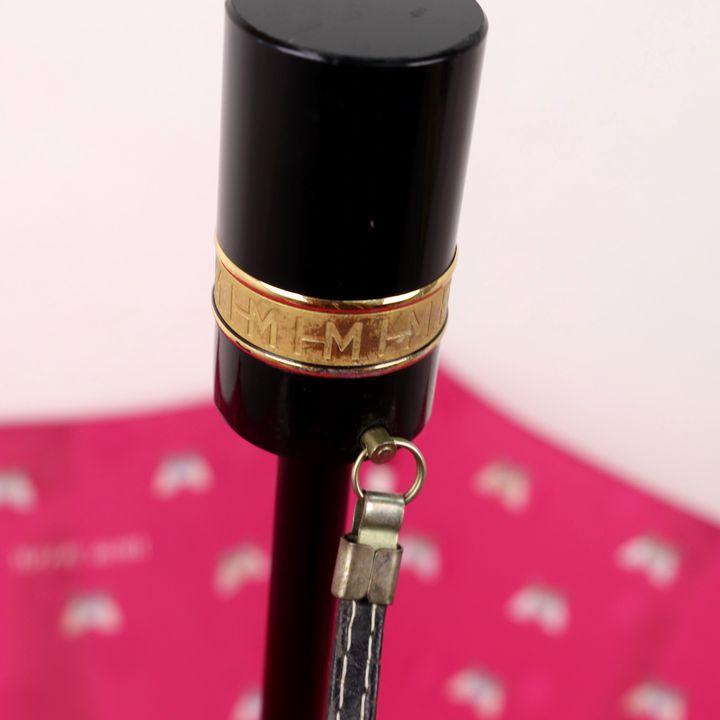 ✨新品 タグ付き ハナエモリ ✨ 折りたたみ日傘 HANAE MORI ハナエモリ 折りたたみ傘 バタフライ 蝶 ドット柄