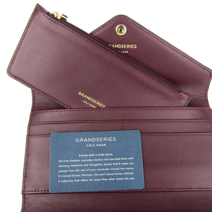 COLE HAAN コールハーン 長財布 レザー フラップ トライ
