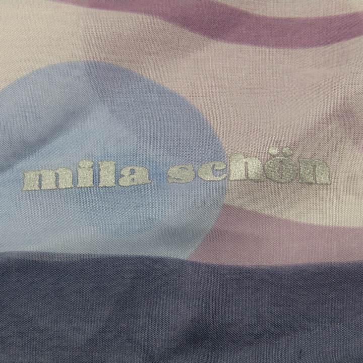 mila schon（ミラショーン） スカーフ 未使用 ドット柄 シルク 日本製