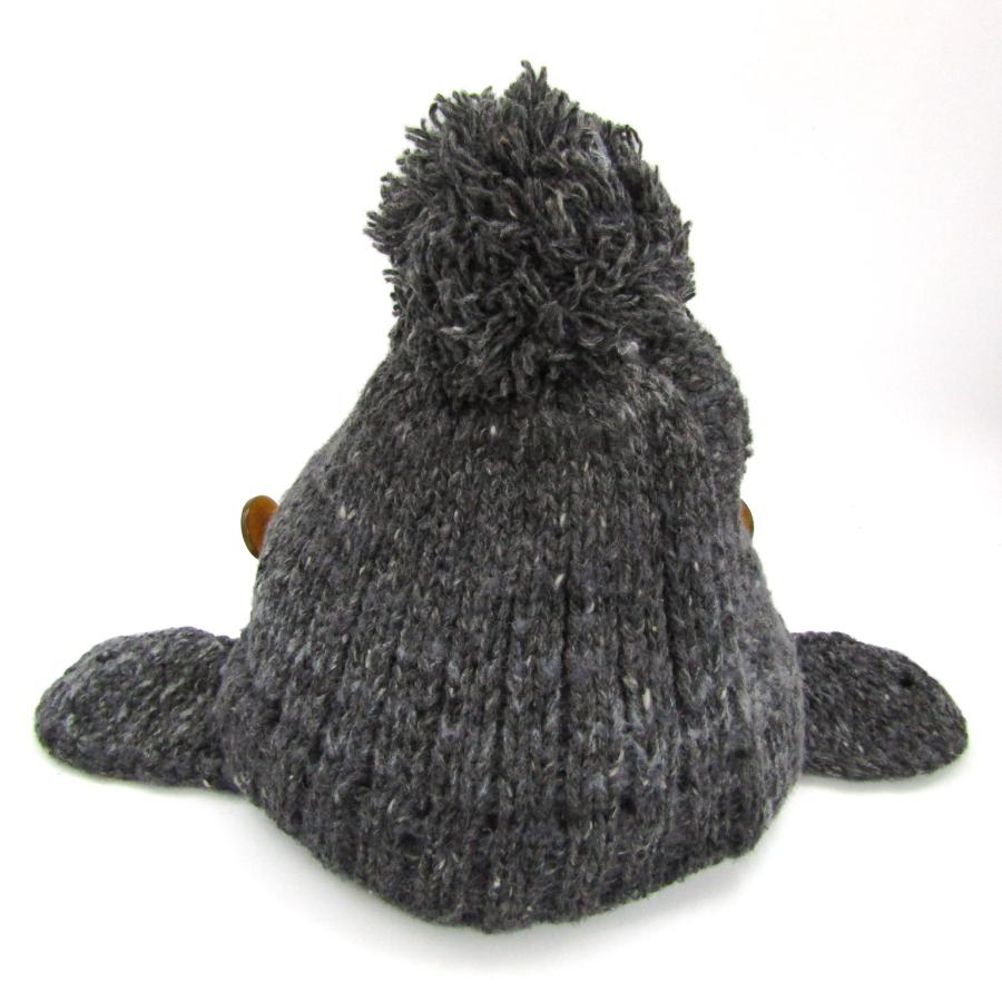 ゆ*う様 Vivienne Westwood 耳あて付きグレーのニット帽 Vivienne Westwood(ヴィヴィアンウエストウッド) Reprint knit hat