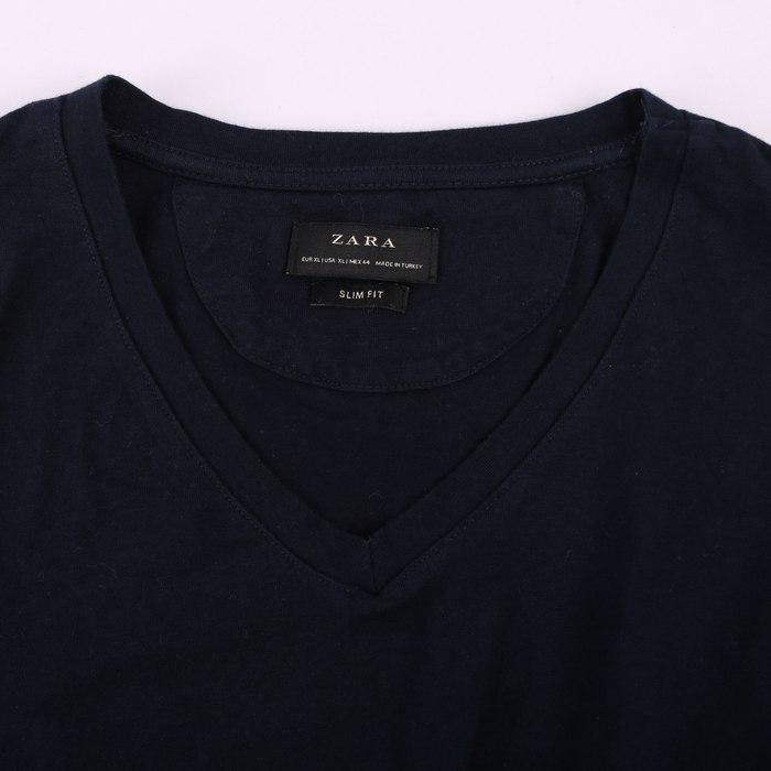 ザラ Tシャツ カットソー 長袖 ストレッチ トップス メンズ XLサイズ ネイビー ZARA｜kbnet2019v2｜04