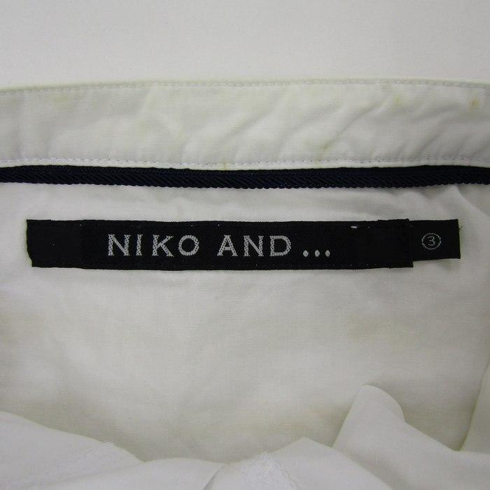 ニコアンド 半袖シャツ トップス カットソー Tシャツコンビ ロング丈 レディース 38サイズ ホワイト イエロー niko and...｜kbnet2019v2｜03