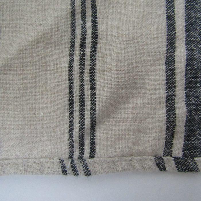 ハウスオブブルース 長袖シャツ トップス ストライプ柄 リネン100% メンズ Mサイズ ベージュ×黒 House of Blues |  | 05