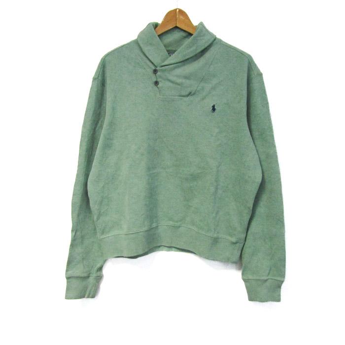 ポロバイラルフローレン ショールカラースウェット トレーナー M モスグリーン ポロバイラルフローレン ショールカラースウェット トレーナー M