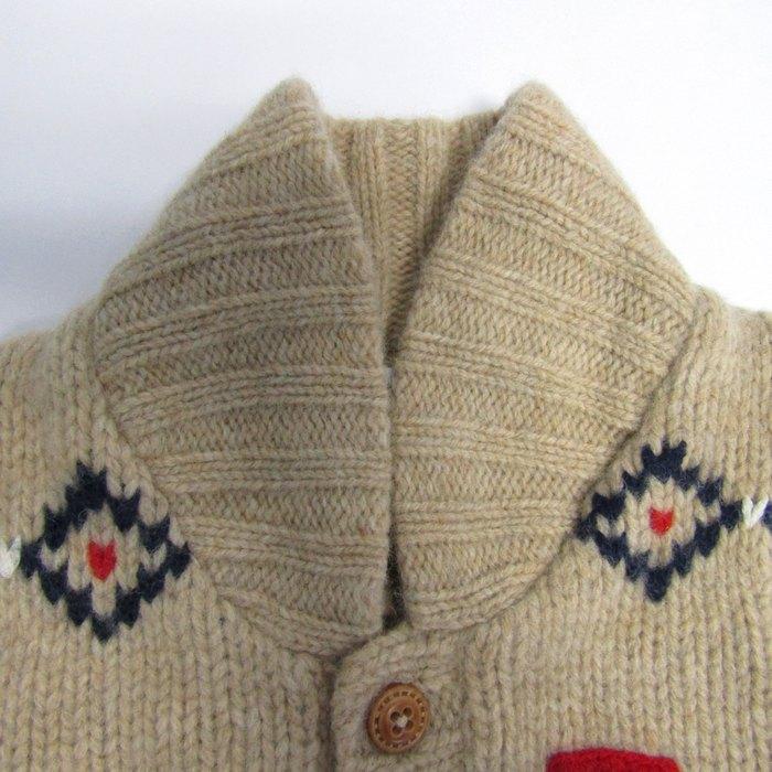 ファミリア ニットベスト ジャケット アウター 前ボタン ファミちゃん