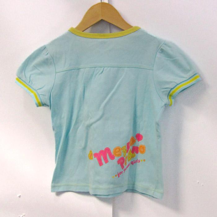 メゾピアノ 半袖Tシャツ トップス ネクタイ だまし絵 コットンT