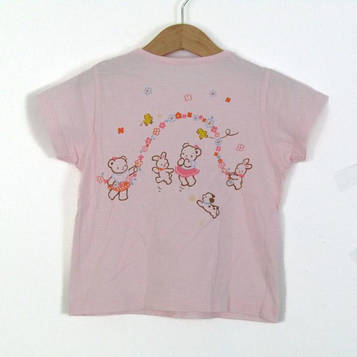 ファミリア　新品未使用　ファミちゃん　90 Tシャツ　半袖　女の子 ファミリア familiar Tシャツ 90 ファミちゃん おはなし - メルカリ