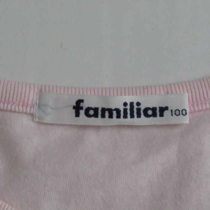 ファミリア 半袖Tシャツ トップス リアちゃん 肩スナップ