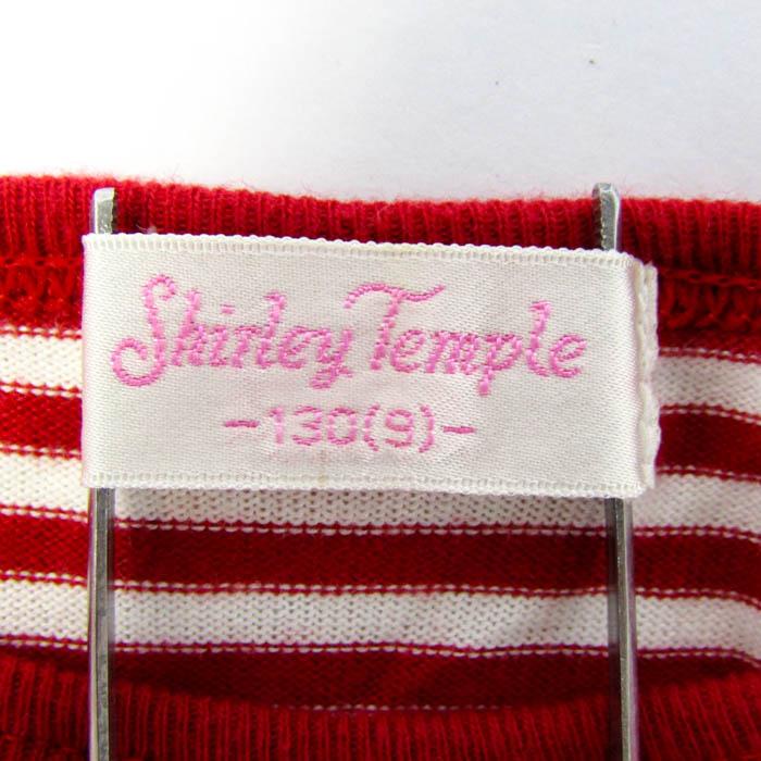 シャーリーテンプル ワンピース 長袖 コットン トップス 赤 白 キッズ 女の子用 130サイズ レッド×ホワイト Shirley Temple |  | 02