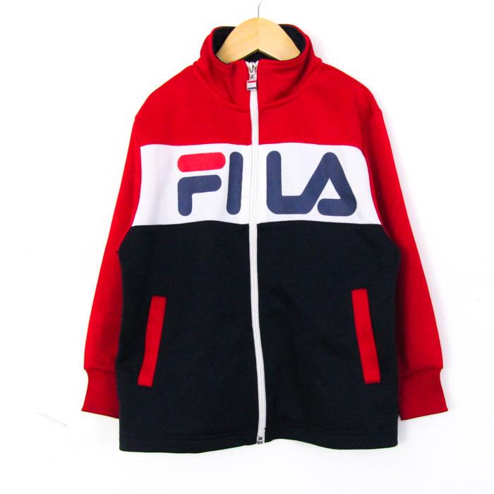 FILA トレーニングジャケット 赤/紺