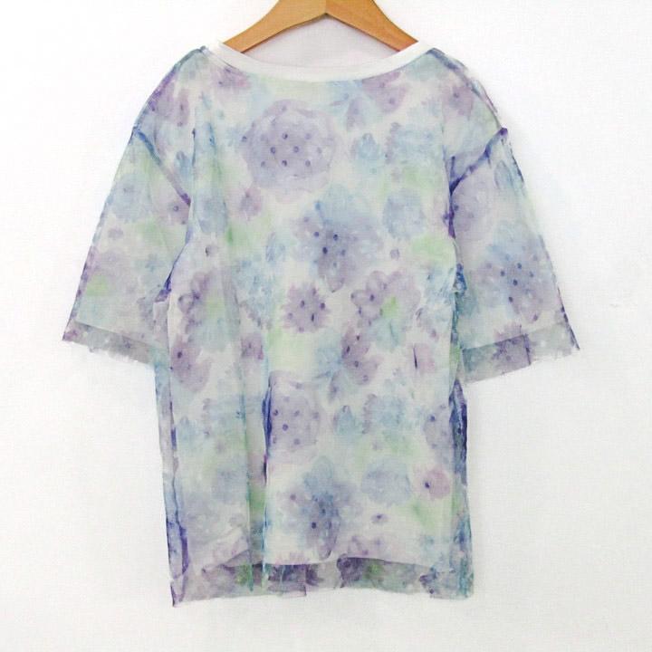 【アナスイミニ】140 ❤︎新品未使用❤︎ Tシャツ＆ジャンスカ 紫 定価1.8万 花ロゴ刺しゅう半袖Tシャツ(120cm パープル): キッズ - ナルミヤ