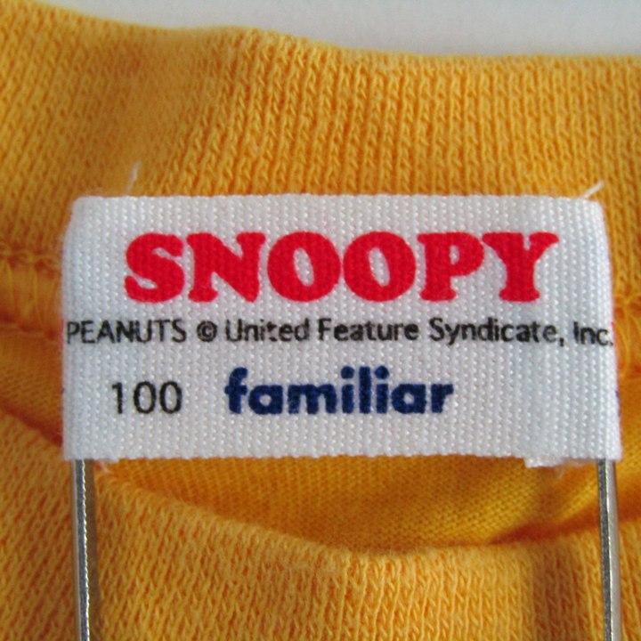ファミリア 半袖Tシャツ トップス スヌーピーコラボ コットンT