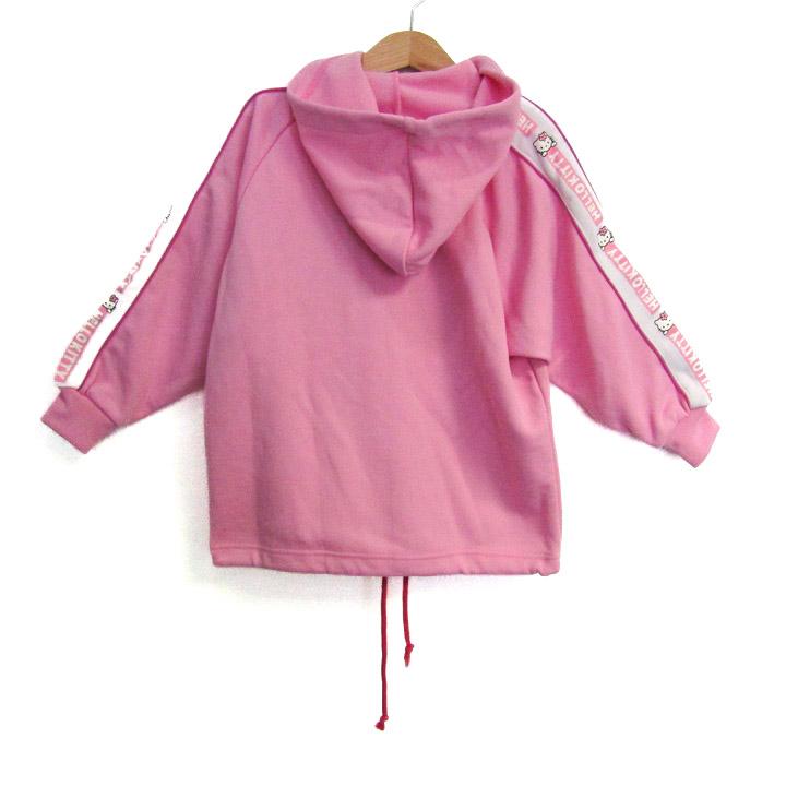 ハローキティ パーカー トップス 長袖 ジップアップ スウェット キッズ
