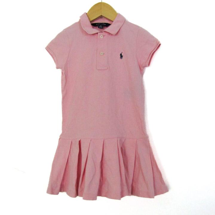 ラルフローレン ポロワンピース 半袖 トップス キッズ 女の子用 100