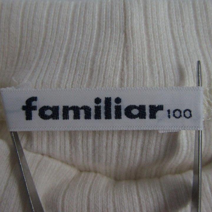 タグ付き新品　familiar 長袖シャツ カットソー100サイズ 新品タグ付き ファミリア Tシャツ トップス 長袖カットソー クマ