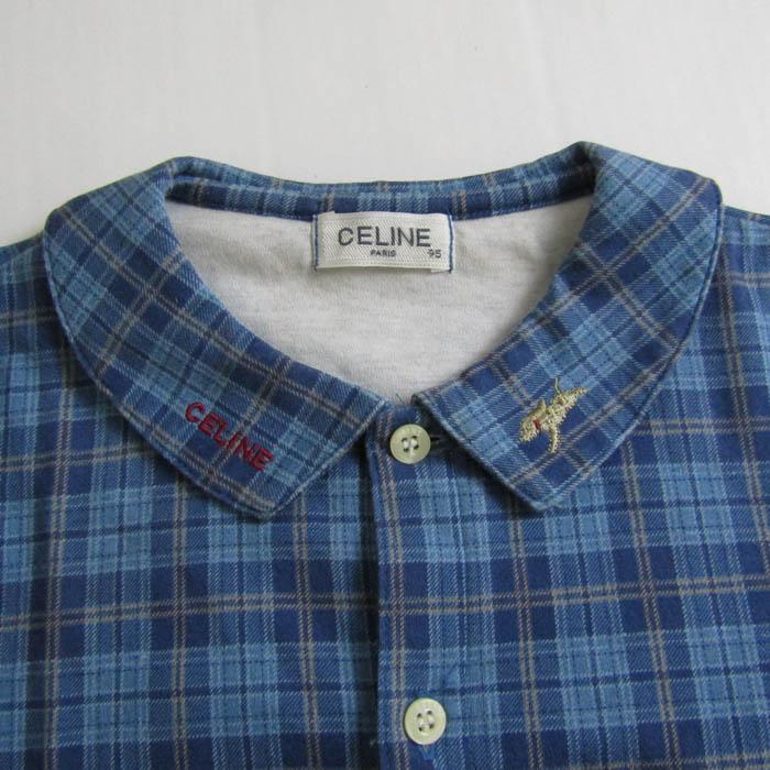 CELINE（セリーヌ） 長袖シャツ トップス チェック柄 キッズ 男の子用 