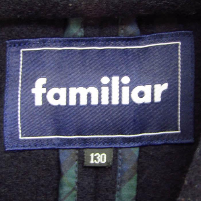 ファミリア ピーコート ウール混 アウター キッズ 女の子用 130