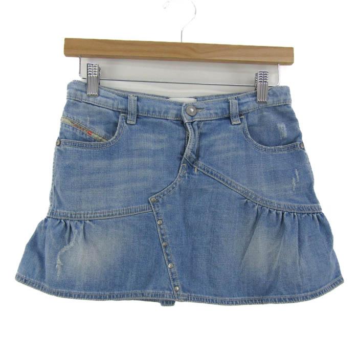 A　DIESEL デニムフリルスカート DIESEL（ディーゼル） ミニスカート ボトムス デニム フリル キッズ