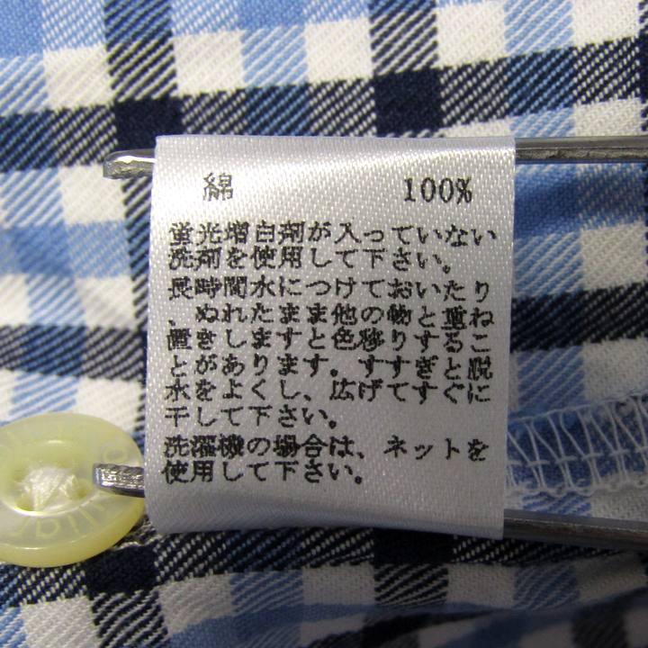 ファミリア 長袖シャツ チェック柄 車 ワッペン トップス ベビー
