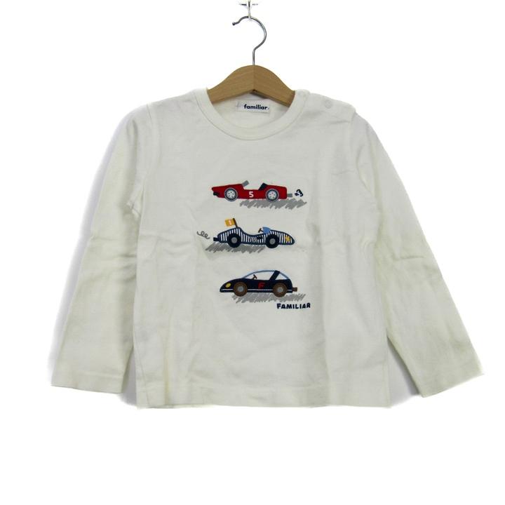 ファミリア　トップス　110 ファミリア 長袖Tシャツ 車柄 トップス キッズ 男の子用 110サイズ