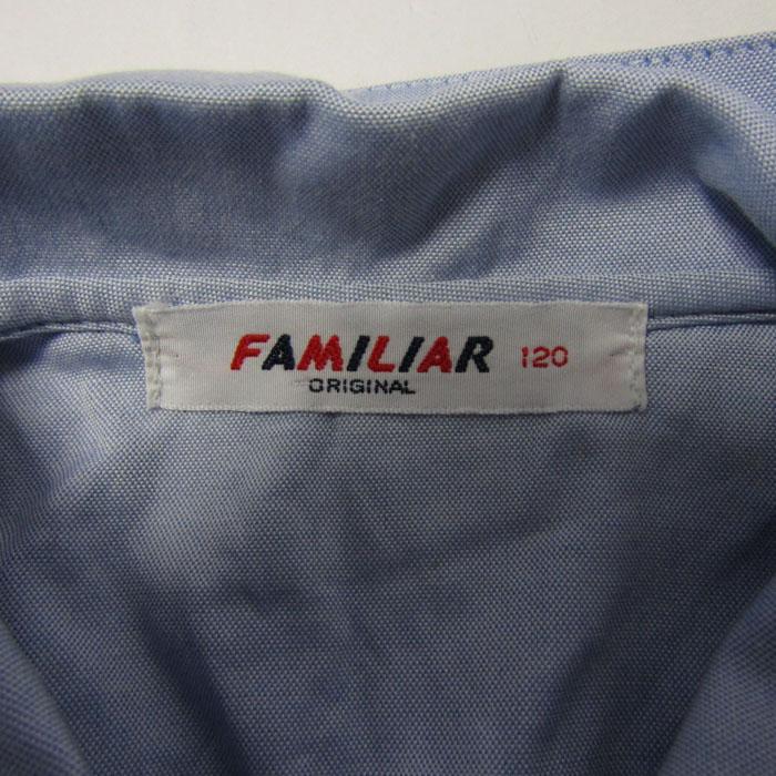 ファミリア シャツワンピース トップス 長袖 キッズ 女の子用 120