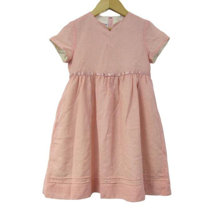 ファミリア ワンピース トップス 半袖 ウール 日本製 キッズ 女の子用 