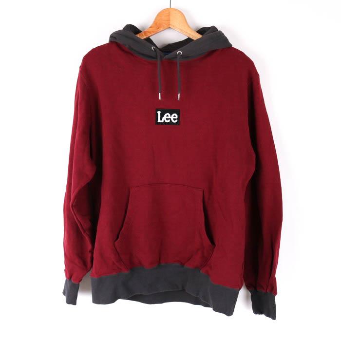 Lee（リー） パーカー フーディー 長袖 コットン100% ロゴ 無地