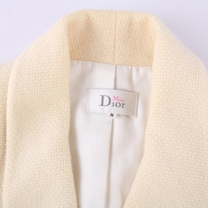 ディオール テーラードジャケット ウール混 ダブルブレスト 無地 アウター 白   レディース Mサイズ オフホワイト Dior｜kbnet2019v2｜04