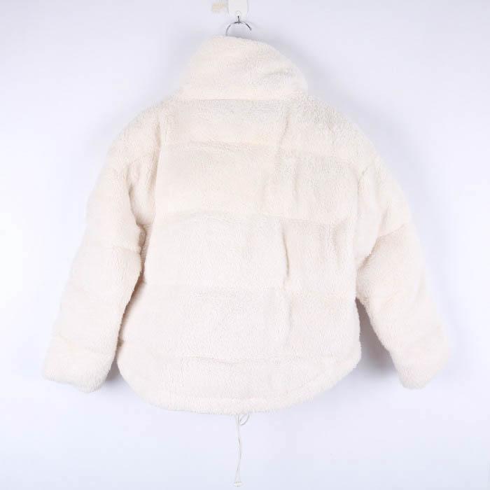 フォーエバー21 ブルゾン ジャケット ボア ドロップショルダー 無地