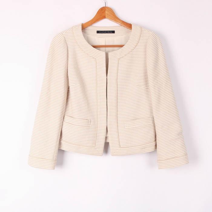 UNITED ARROWS ユナイテッドアローズ ノーカラージャケット ストレッチ 