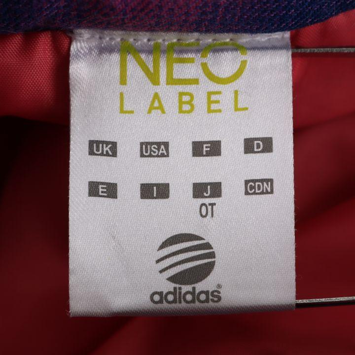 adidas（アディダス） NEO LABEL ブルゾン 中綿ジャケット チェック 裾