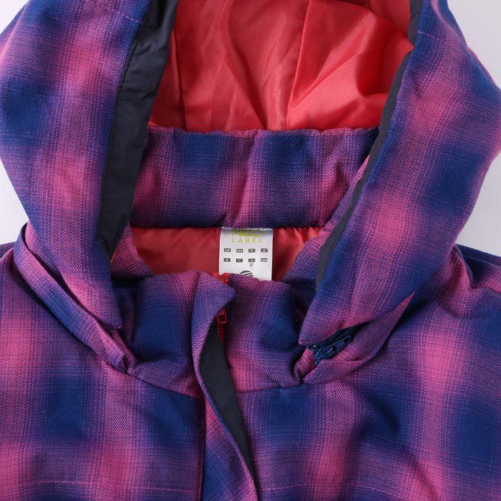adidas NEO LABEL セットアップ パープルピンク OT adidas（アディダス） NEO LABEL ブルゾン 中綿ジャケット チェック 裾